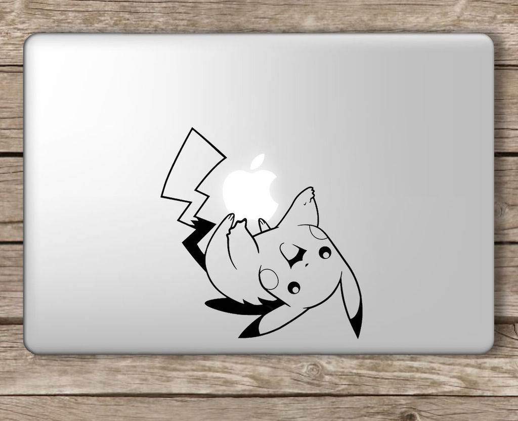 KaaHego Skin Sticker Decal Laptop Skin Sticker for Pikachu Playing Laptop Vinyl Sticker (Black) (B07H8JNP68) Amazon Price History, Amazon Price Tracker