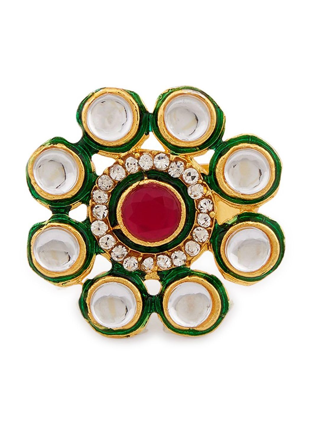 Juego de joyas chapadas en oro de 24k con perlas elegantes DMZ-1422 8