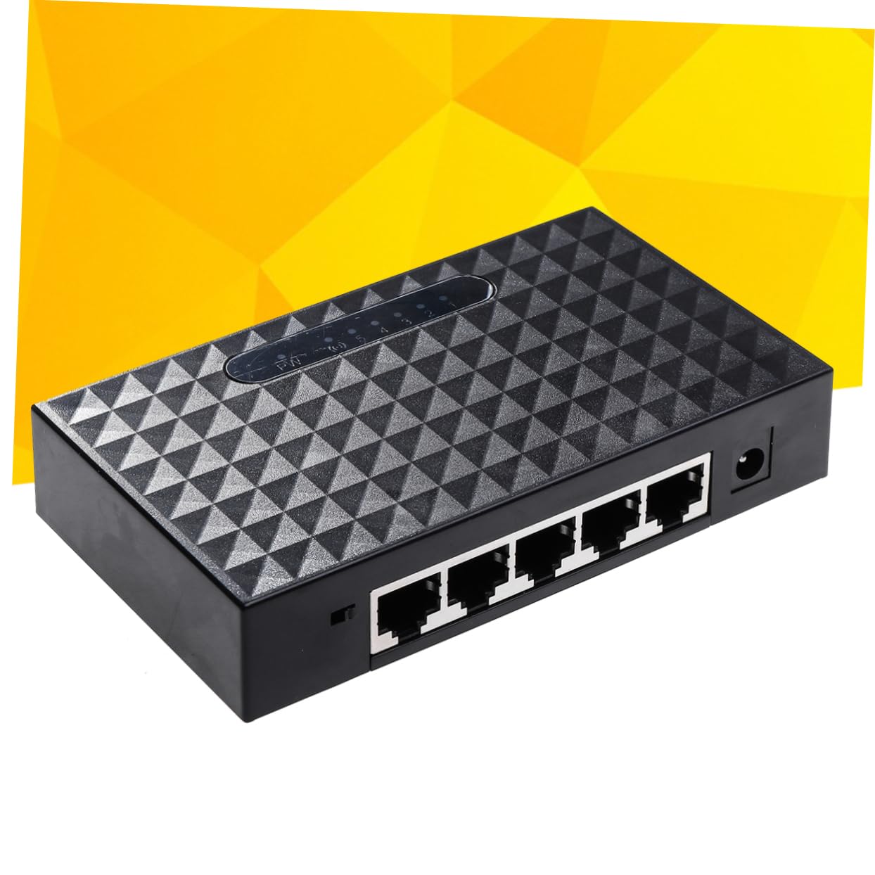 MERRYHAPY 5 Port Gigabit Poe 10/100mbps Network Splitter Ethernet Splitter Energy Efficient Us Plug