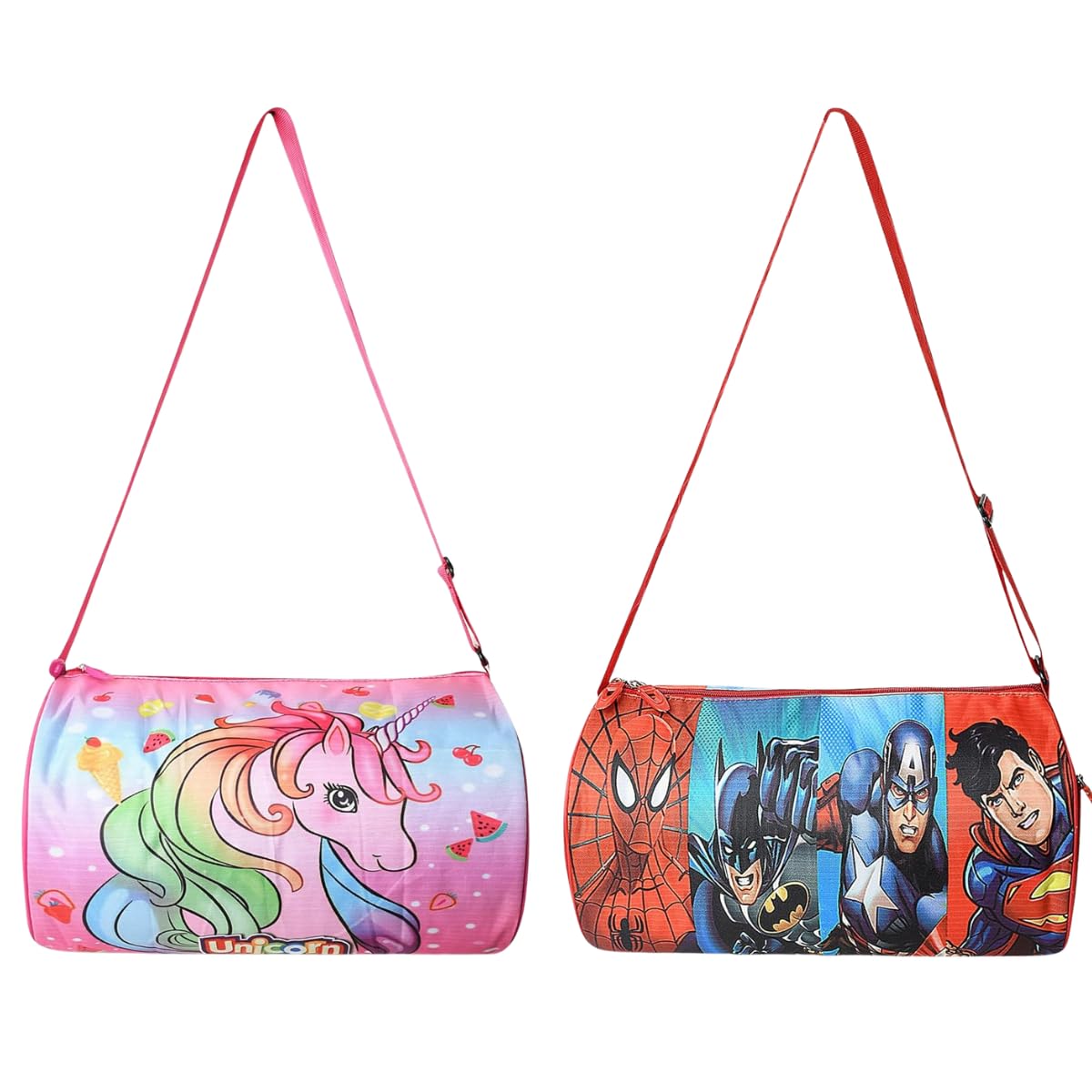 Stylbase Multicolor Polyester Kids Duffle Travel Bag for Travelling Gym, Dance, Swimming, Picnic, Sports, Traveling Bag for Boys & Girls Duffle Bag Pack of 2-picture-13