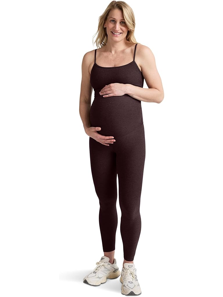 Brown Beyond Yoga Spacedye Uplevel Maternity Jumpsuit