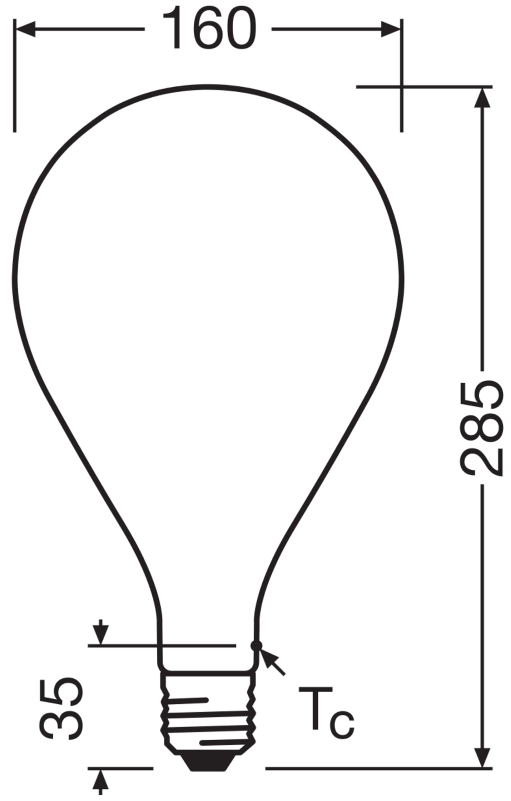 OSRAM Vintage 1906 Big Grape è una lampada dimmerabile con tecnologia LED | , LED Lamps, 160.00 Millimetres dia, , confezione da 1