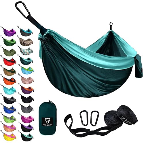 Gold Armour XL Double Camping Hammock with Tree Straps