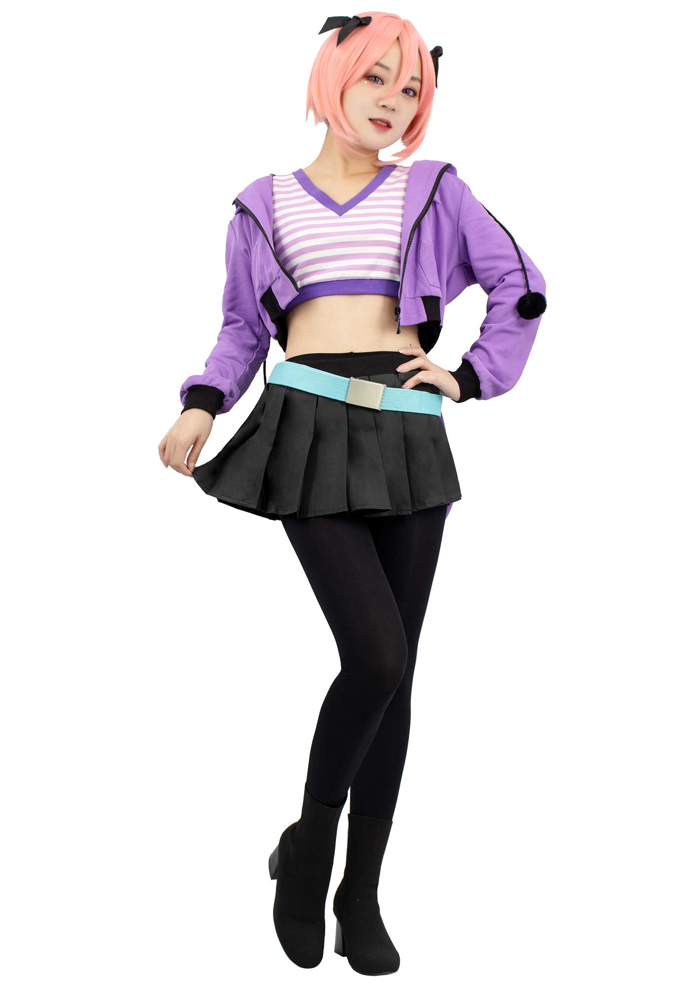 DAZCOS Women's US Size Astolfo Cosplay Costume Outfit FGO Rider