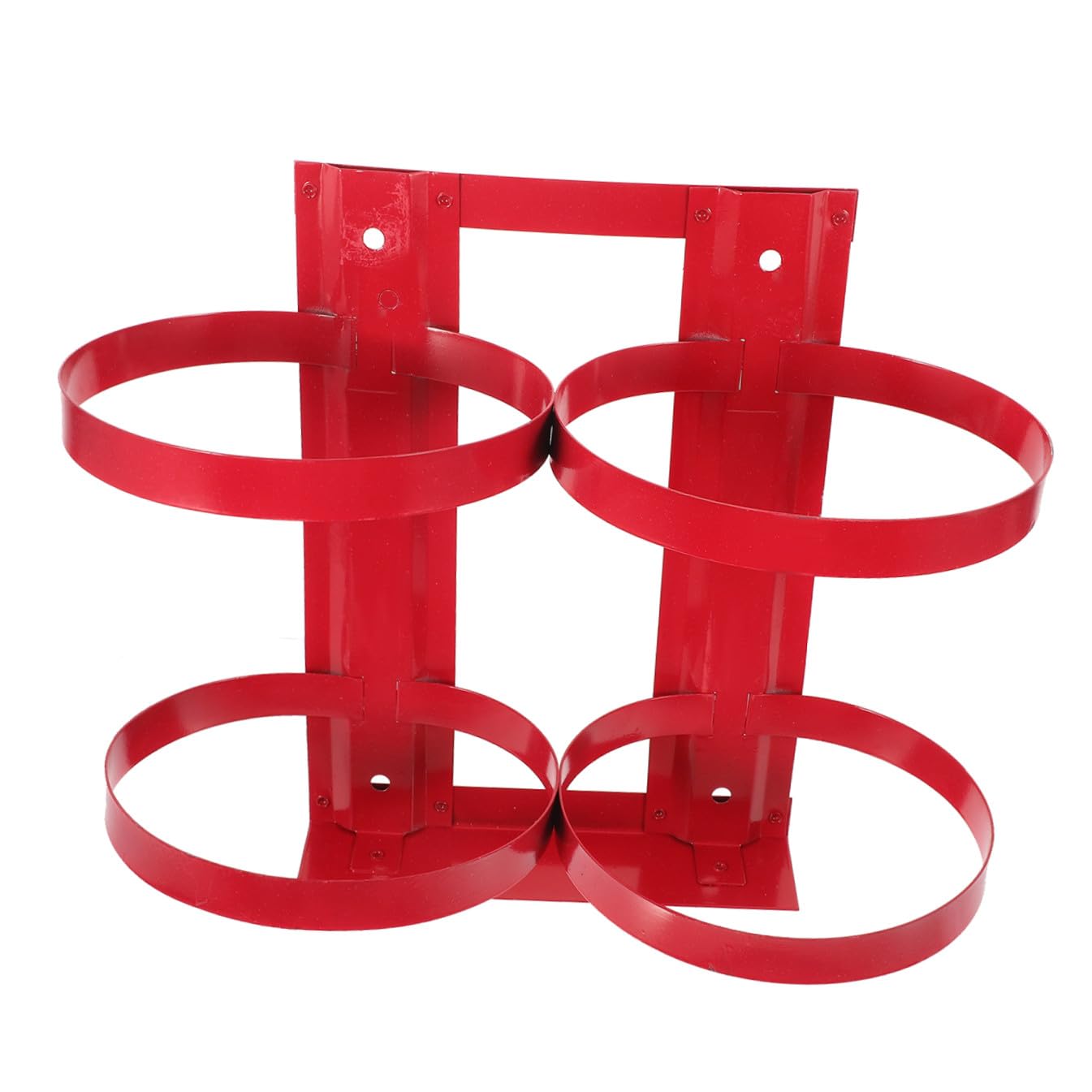NUOBESTY Supporto da Parete Staffa Pratica in Ferro Resistente per Estintore Doppio per Fissaggio Antincendio per 5kg per Casa e Ufficio