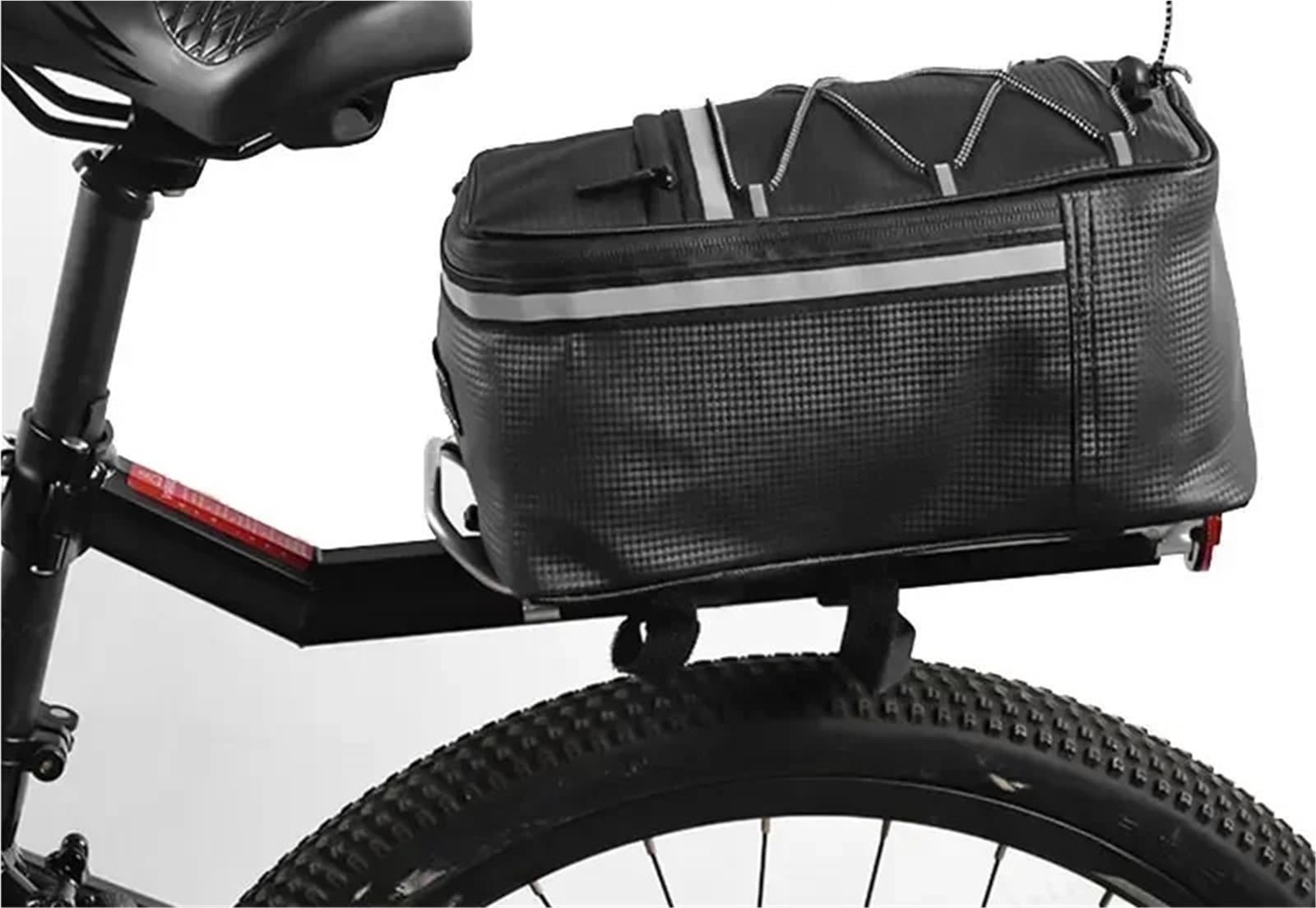 Tylny bagażnik rowerowy, Bagażnik rowerowy Czarny stop aluminium Szybkozamykacz tylny 15kg