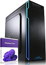 Greed® Basic V2 Desktop PC Intel Core i5 10400 6 Core - Desktopveloce + Computer for Office and Home with 4.3 GHz, 8 GB RAM/RAM - 256 GB SSD - DVD+RW - USB3.1 - Wi-Fi, incl. Windows 11 Pro