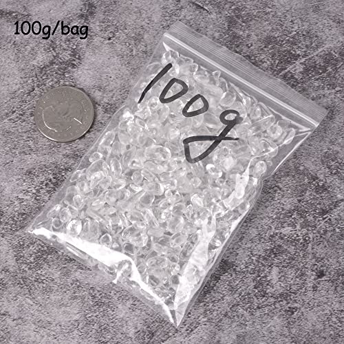 Image of 100 grams Small Tumbled Chips Polished Crushed Stone Crystal Healing Embellishments