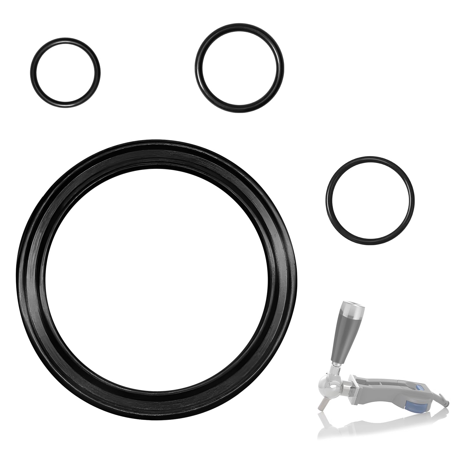 Snapworld-Koffie 1x O-ring afdichting Grote tussen biervat en tapunit compatibel met Philips Perfect Draft biertap Schank HD3610 HD3620 HD3720