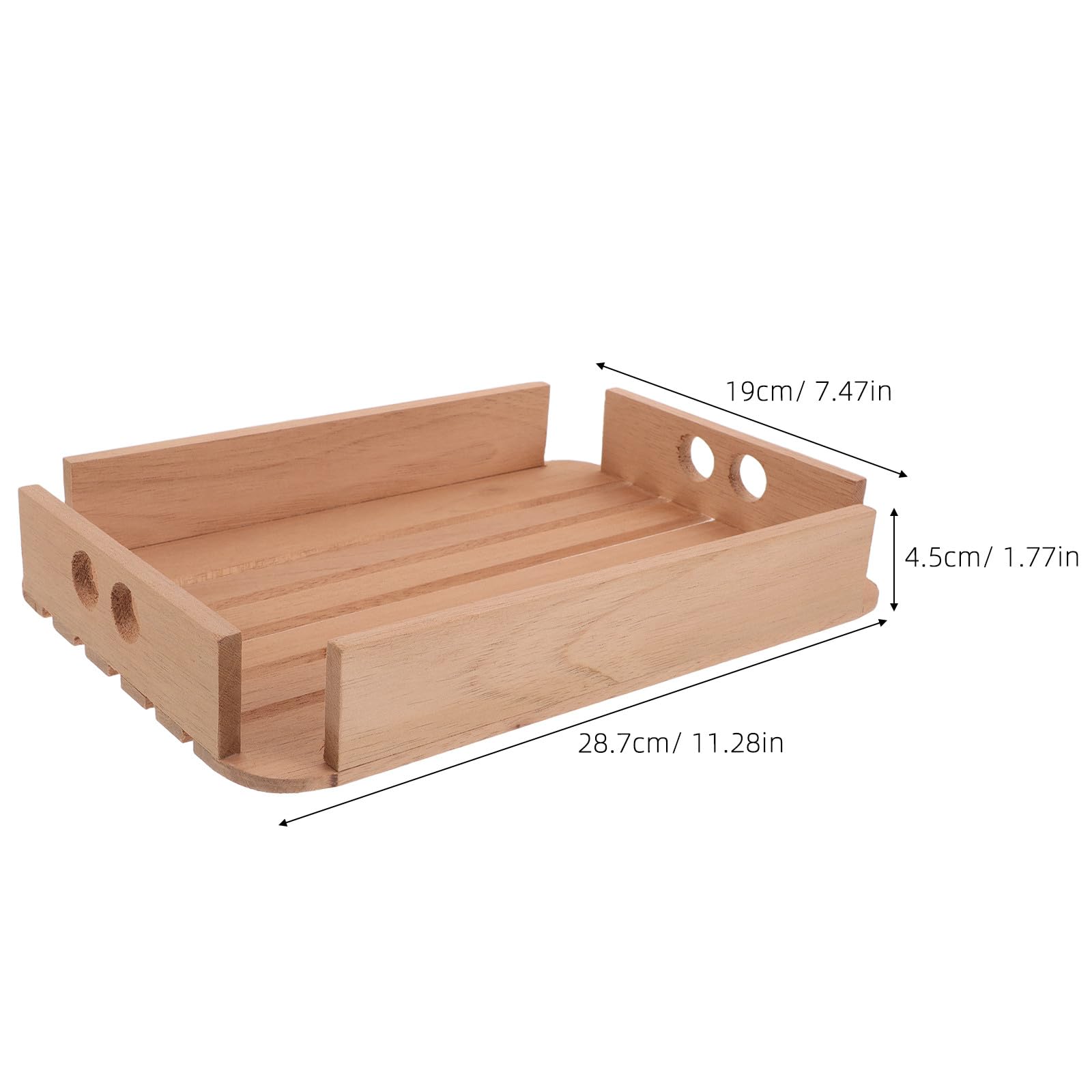 Tablett aus spanischem Zedernholz – Braune Schublade für Zigarren – Tisch-Humidorhalter aus Holz – Zigarrenaufbewahrungstablett zum Schutz der inneren Struktur des Humidors