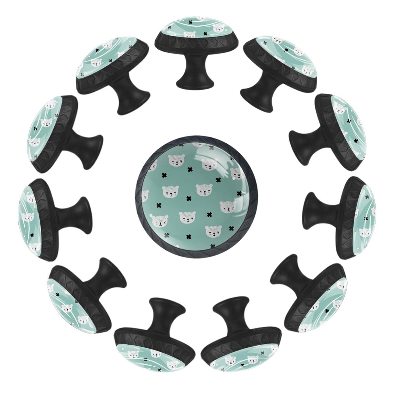 Poignées de tiroir ours 35 mm pour placard enfant et commode de chambre