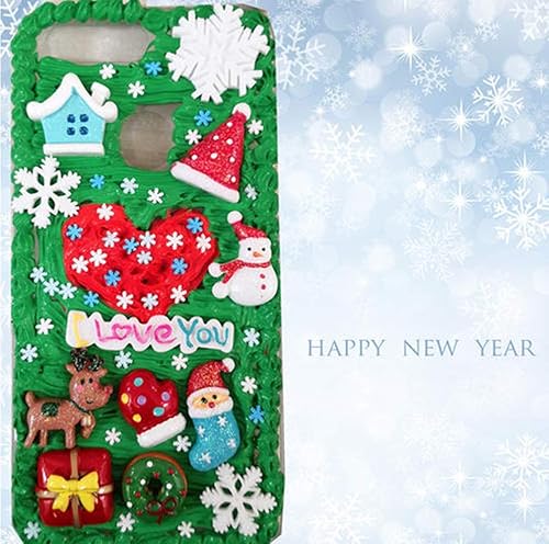 Miniatura 6 de Rebanadas de arcilla polimérica de copo de nieve blanco, rebanadas de arte de uñas para arte de uñas, manualidades, tartas, funda para teléfono