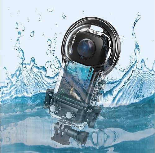 Coyktonty Waterproof Housing Case for Insta360 X5,50M Dive Case Protective Underwater Shell with Bracket Mount Adapter Accessories