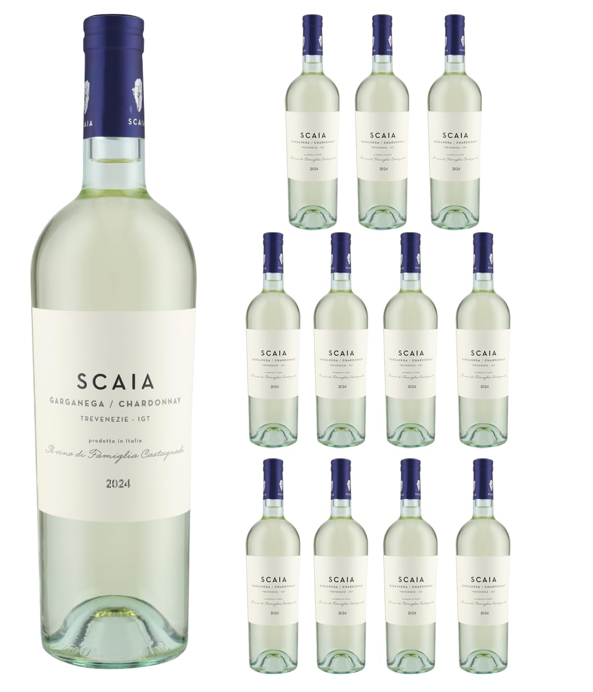 Scaia Bianca IGT 2025 – 12 x 0,75 l – Tenuta Sant’Antonio – Weißwein aus Venetien – Cuvée aus Garganega & Chardonnay – inkl. Vinizia Weinausgießer