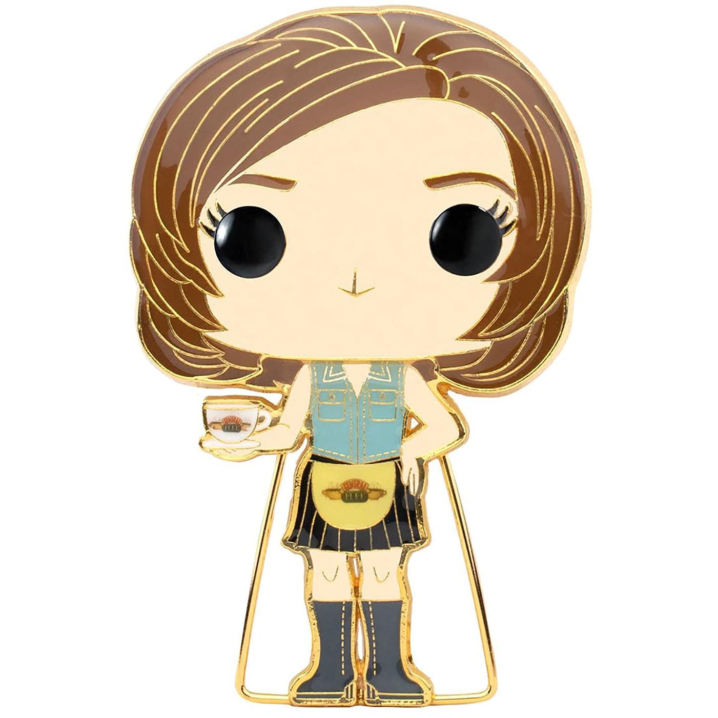 Loungefly Funko POP! Emaliowane przypinki: Przyjaciele - Rachel Green - Urocza broszka kolekcjonerska - na plecaki i torby - Pomysł na prezent - Oficjalny towar - Fani TV
