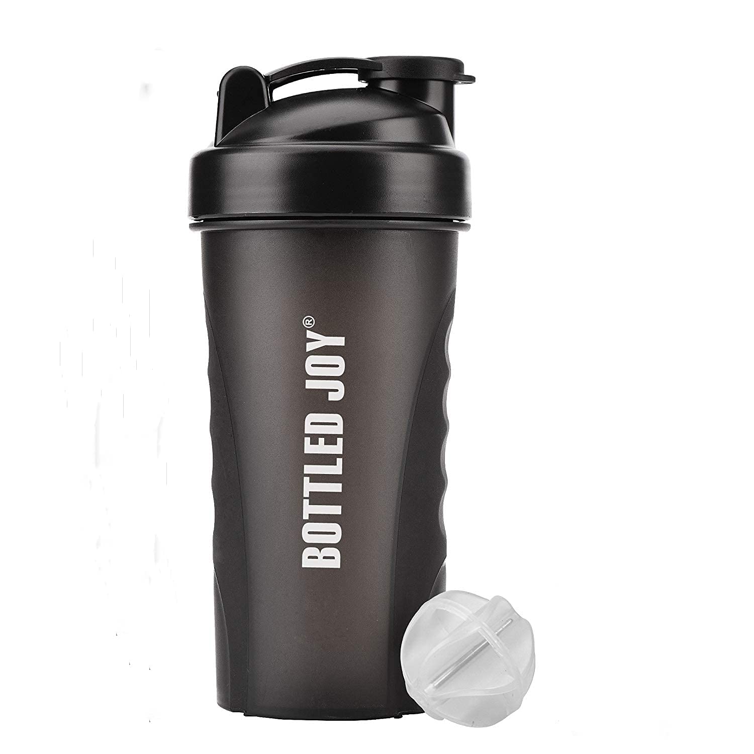 Vennerli 800 Black Protein Shaker Bottle Shaker Cup With Mixer Ball Bpa Free Plastic Leakproof Sports Water Bottle For Fitness Sports And Travel (800Ml Black)