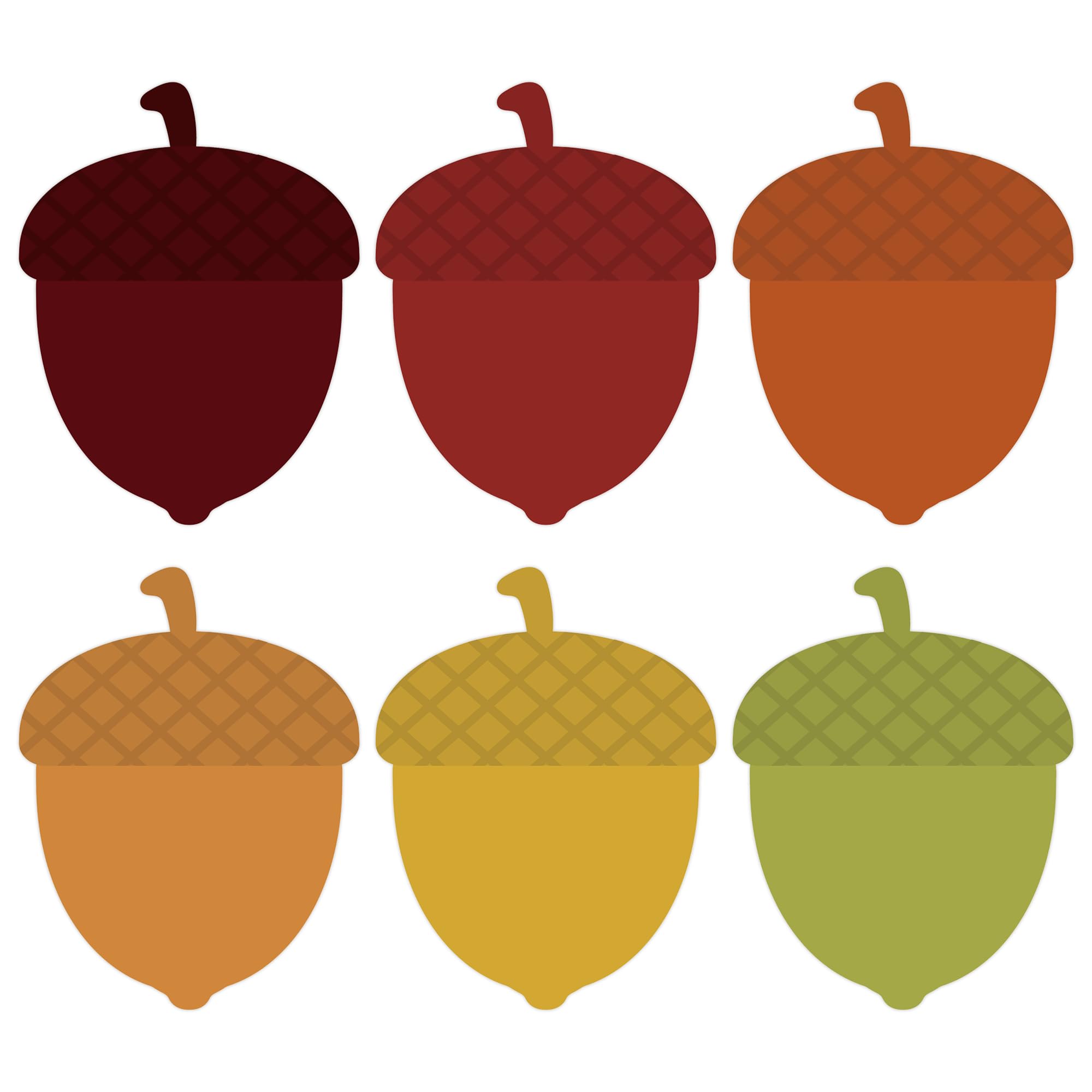 Wonmon 60 PCS Acorn Cutouts for Bulletin Board Decoration, Acorns Paper Cutouts for Thanksgiving Fall Autumn Classroom Bulletin Board Wall Decorations DIY Crafts, 5.1x3.9 Inch — image 1