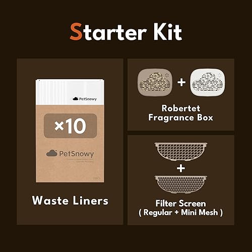 Miniatura 6 de (versión premium mejorada) Snow+ Caja de arena automática para gatos, caja de arena autolimpiante, menos olor, seguimiento mínimo