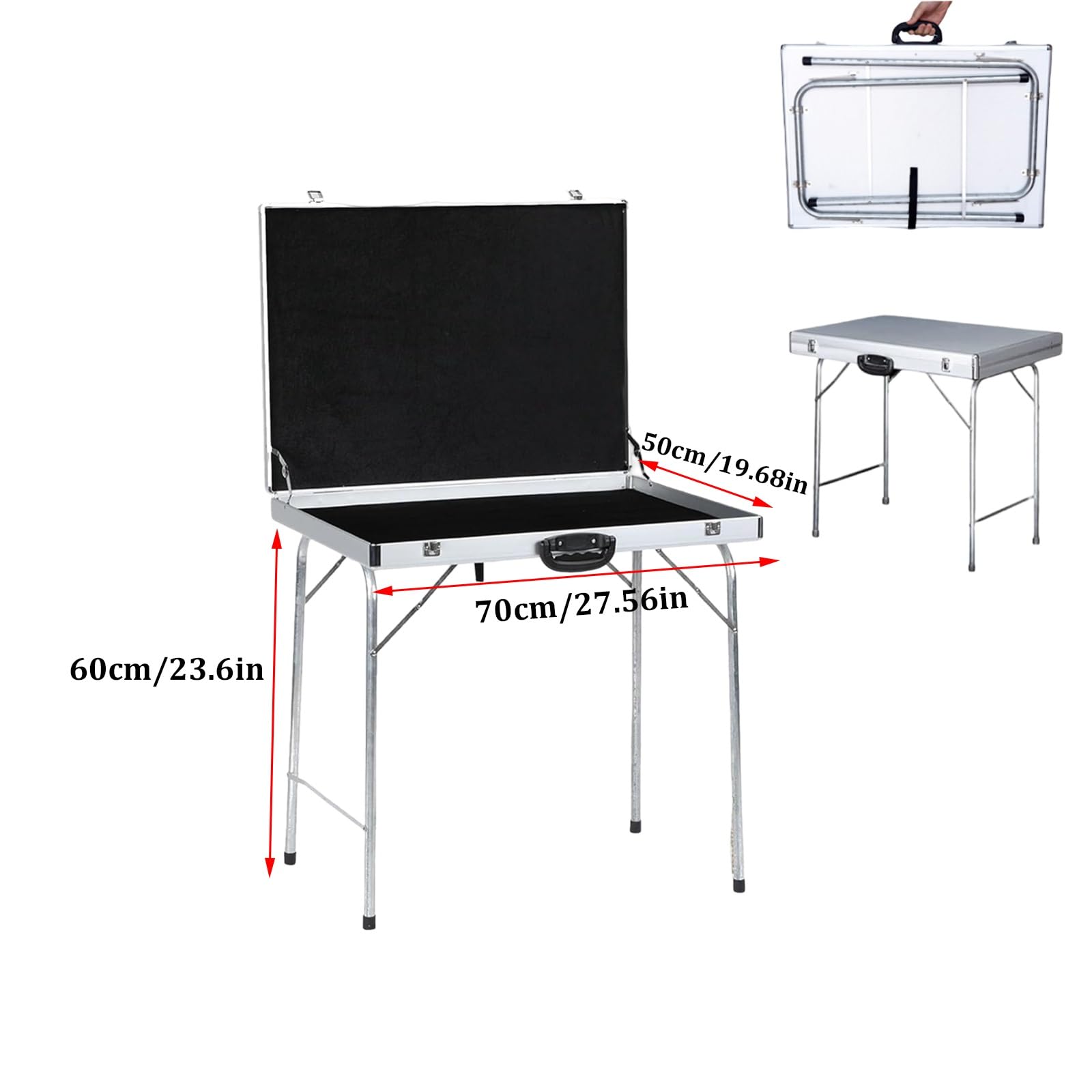 Pudełko na biżuterię, składana przenośna aluminiowa obudowa na kolczyki, naszyjniki, pierścionki, okulary przeciwsłoneczne, zegarki, wodoodporna, mobilny wózek sprzedawcy