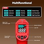 Wintact Pistolet à thermomètre infrarouge laser -58℉ à 752℉, Thermomètre numérique sans contact pour cuisiner, four à pizza, BBQ, Gridle, fabrication de savon, HVAC