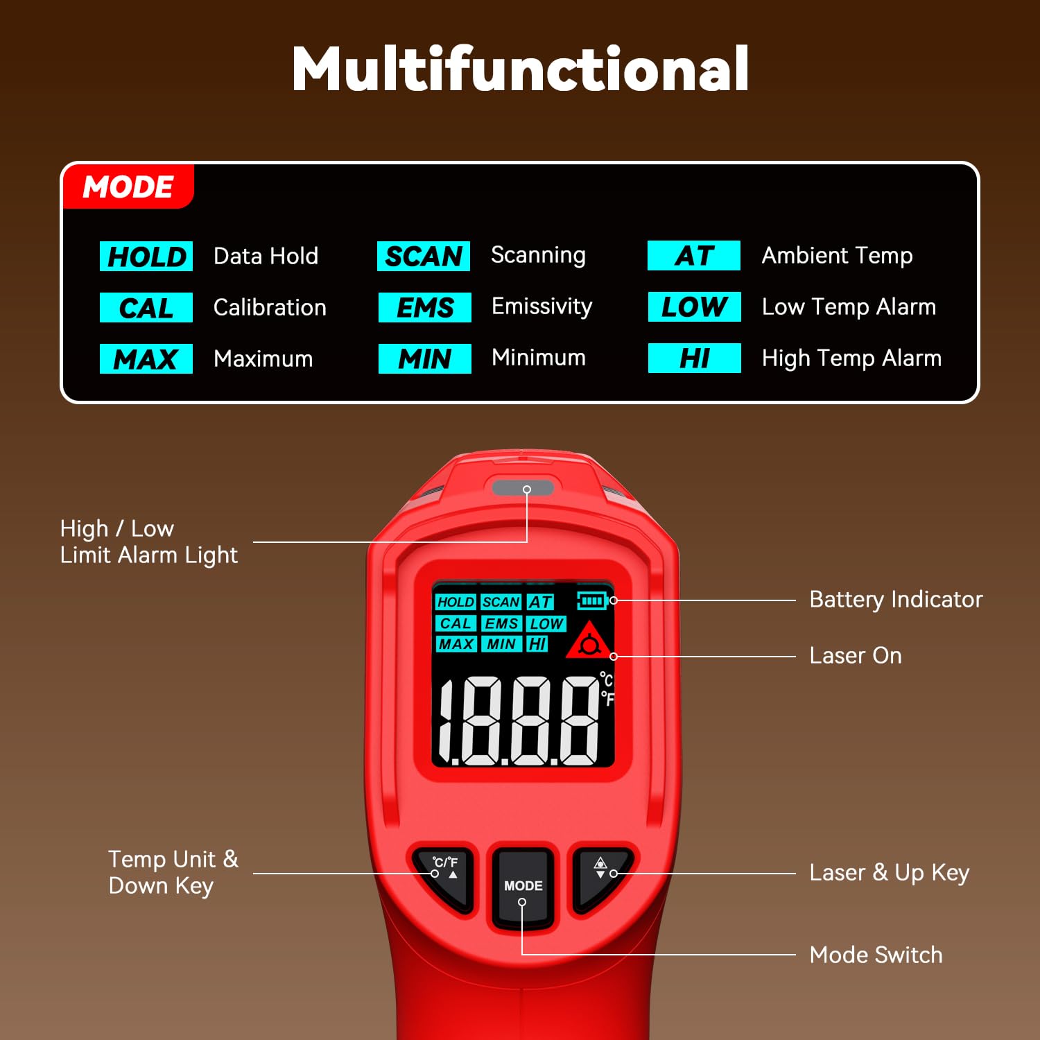Wintact Infrared Thermometer - Non-Contact Temp Gun -7 Wintact Infrared Thermometer - Non-Contact Temp Gun -7
