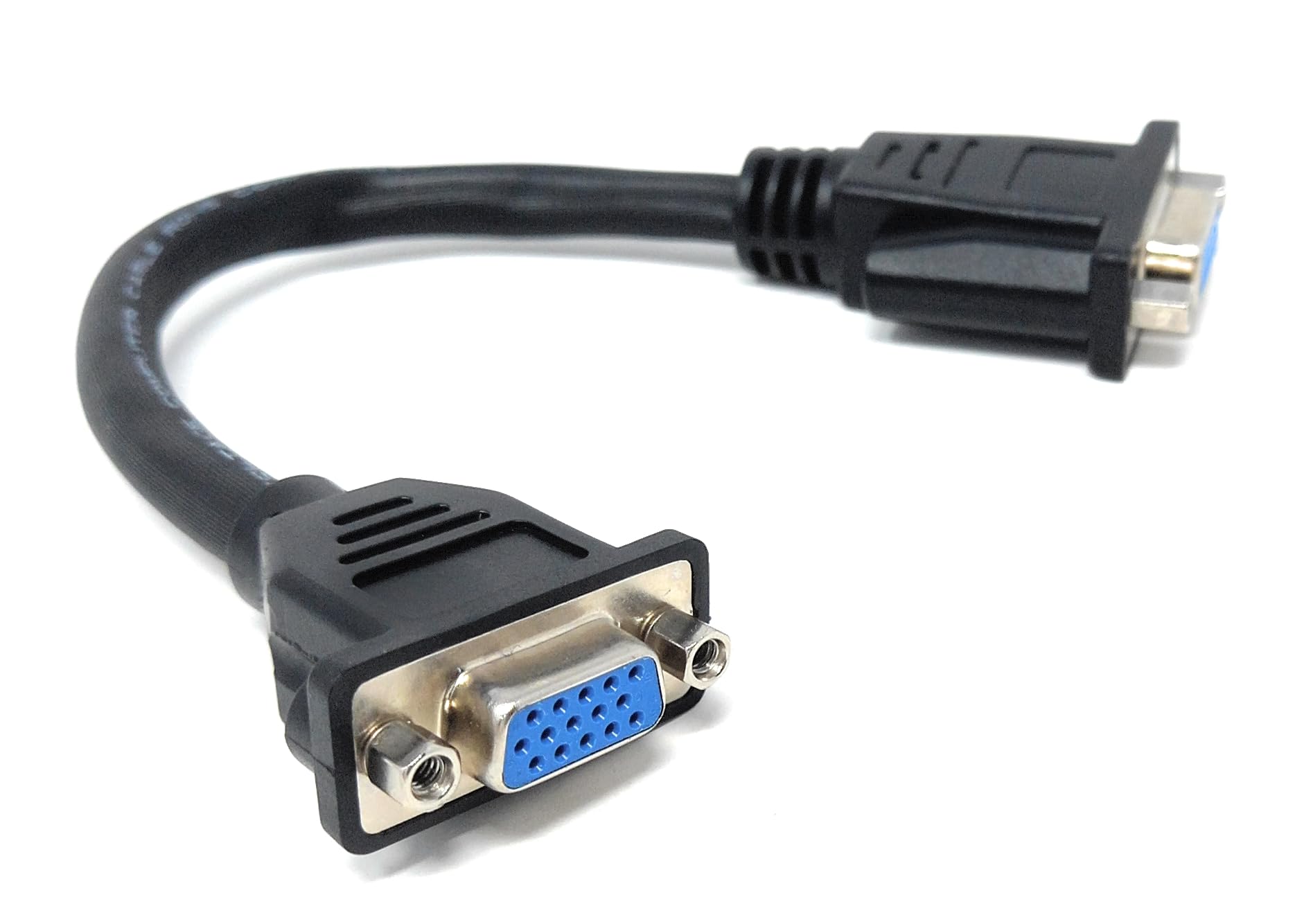 Adaptateur VGA Femelle à Femelle 15 Broches DB15 Montage Panneau - Extension 15cm
