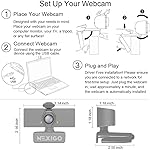 NexiGo N60 1080P Webcam with Microphone, Software Control & Privacy Cover, USB HD Computer Web Camera, Plug and Play, for Zoom/Skype/Teams, Conferencing and Video Calling - Image 5