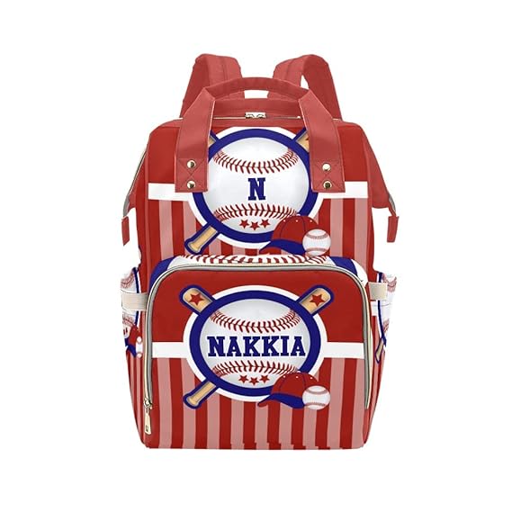 Liveweike Dinosaur Personalized Backpack Custom Name Diaper Daypack Large Mommy Bag for Teen Girl Boy Student