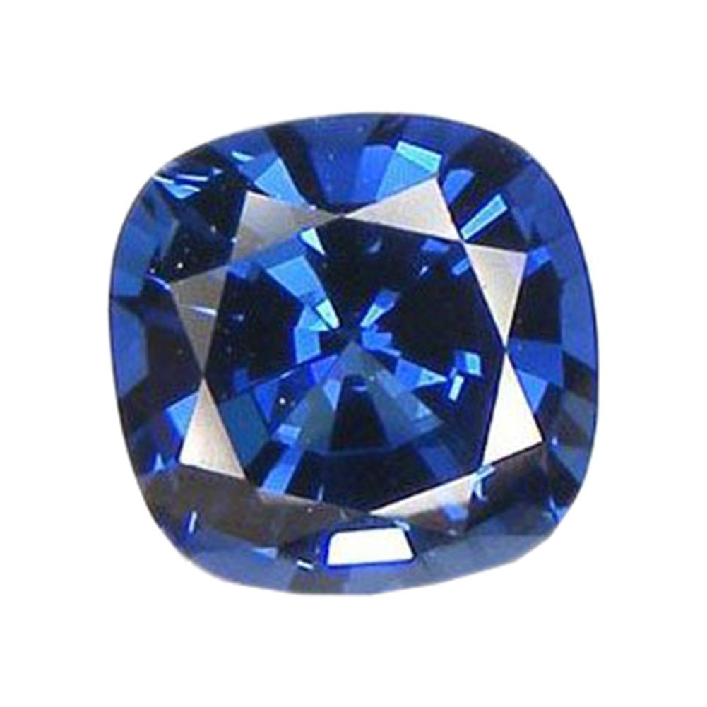 uGemsBlue Lab Sapphire Cushion Facet Unset Loose Gem 9mm