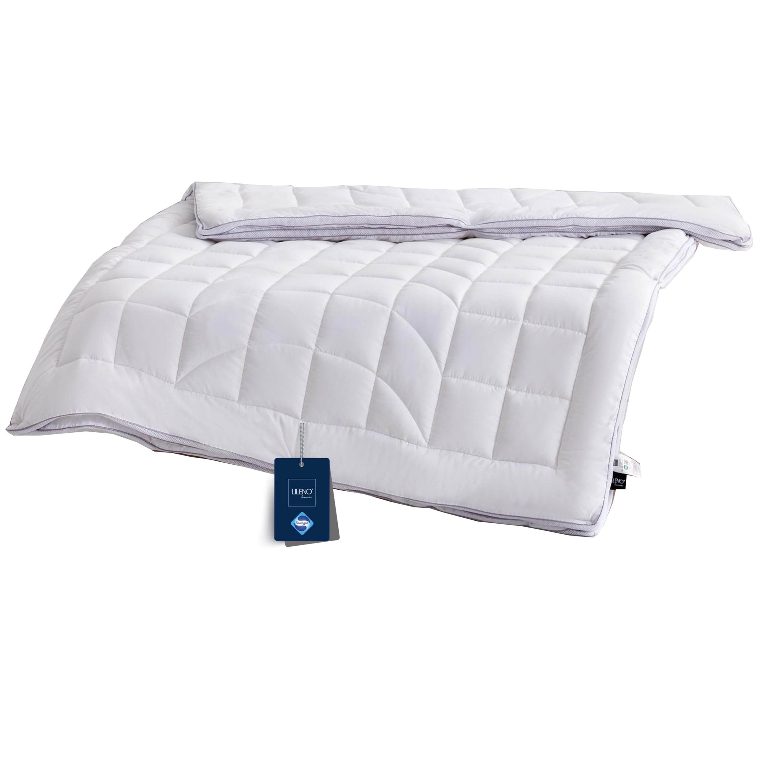 LILENO HOME Premium Winter Duvet 155 x 220 cm [Set of 1] with CoolComfort Air Net - Extra Soft Duvet 155 x 220 cm as Quilt - as Warm Winter Blanket - Boil-Proof up to 95°C