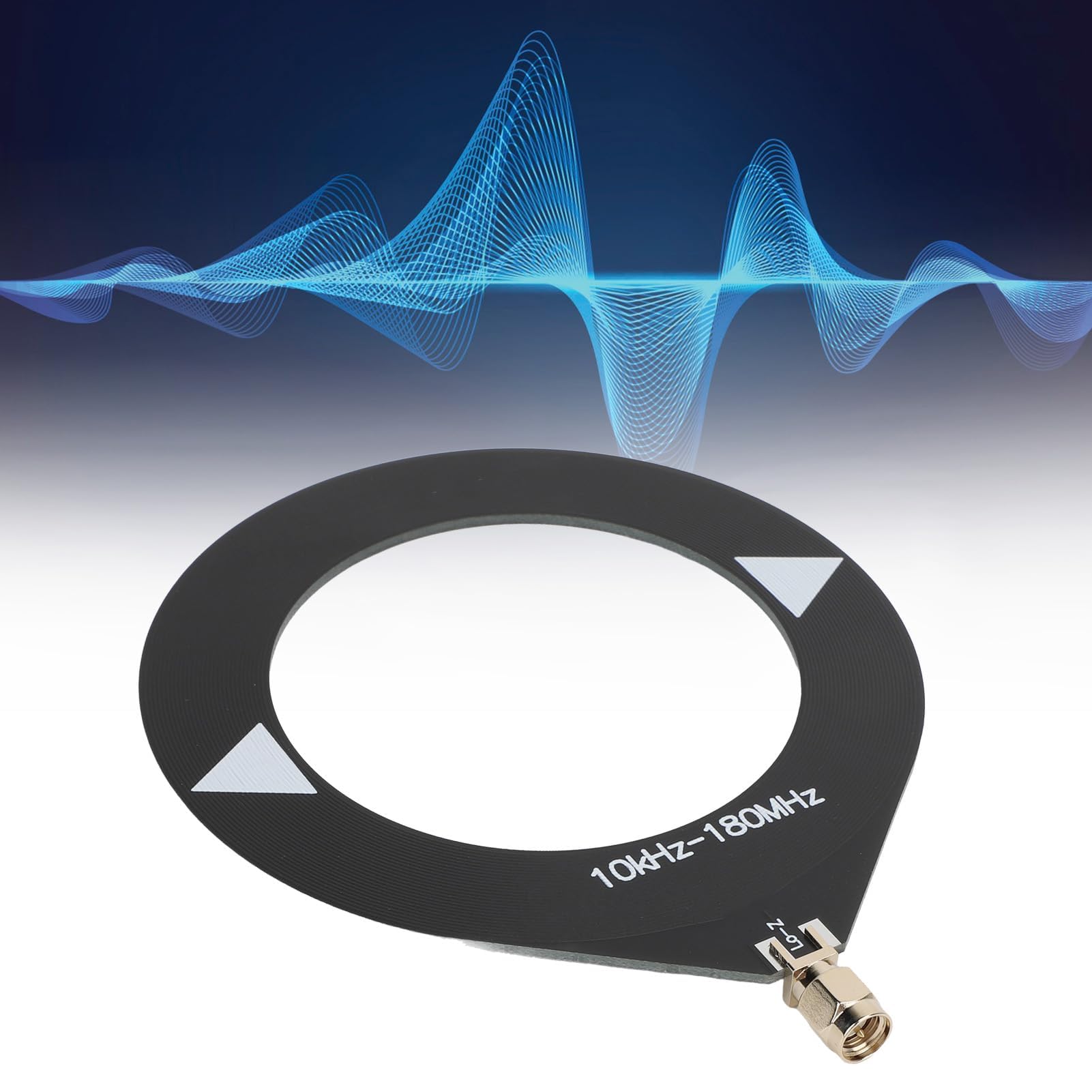 Antena WB Donut, Antena Pętlowa 10k-180 MHz, Męski Interfejs SMA, Przenośna, Kompaktowa i Lekka, ze Stabilnymi Sygnałami i dużą kompatybilnością, Profesjonalnie Wykonana do