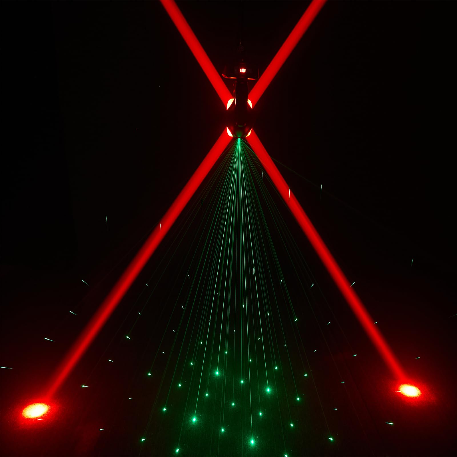 DJ-Party-Lichter, 100-W-Moving-Head-Licht mit Beam-Effekt-Scan-Licht, unendlich drehbare DJ-Lichter mit aktiviertem Ton für Hochzeits-DJ-Partys und Live-House
