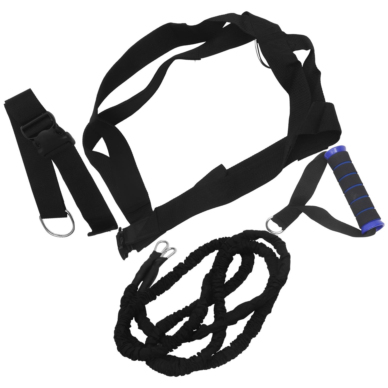 EXCEART Jumping Workout Rope, Double Resistance Band, 3 metri, cotone e PP, sprint e agility training, palestra e casa Colore Casuale