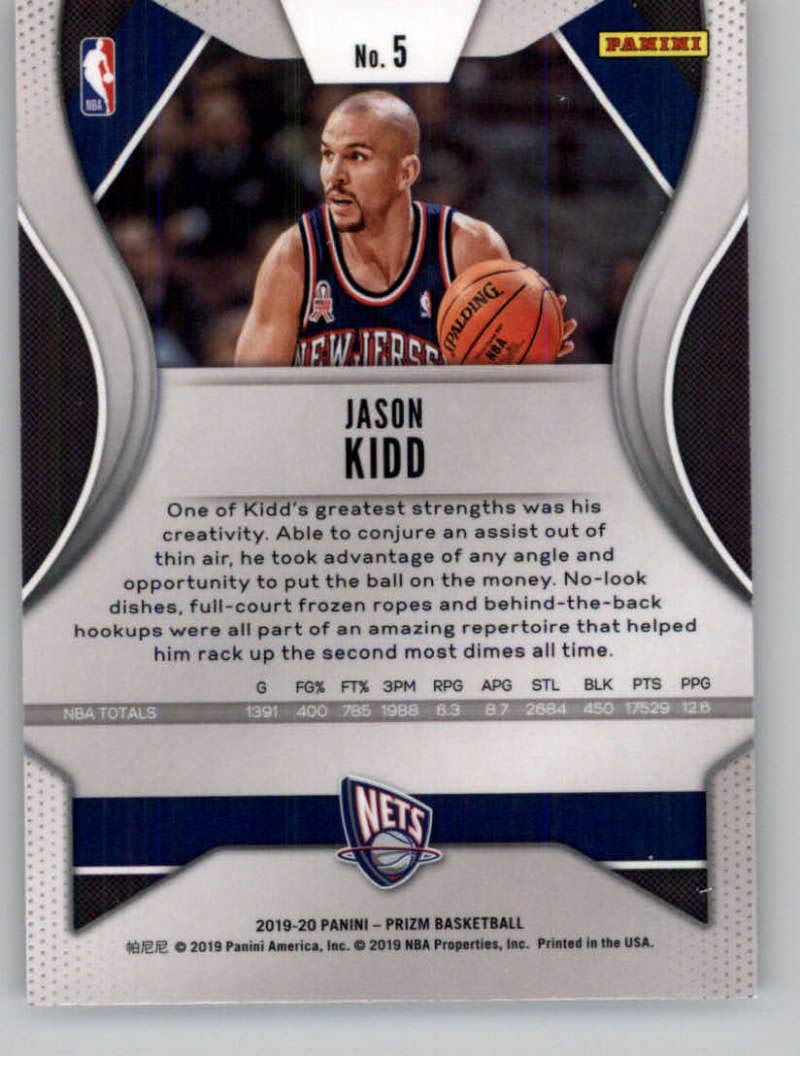 Amazon.com: 2019-20 Prizm NBA #5 Jason Kidd New Jersey Nets