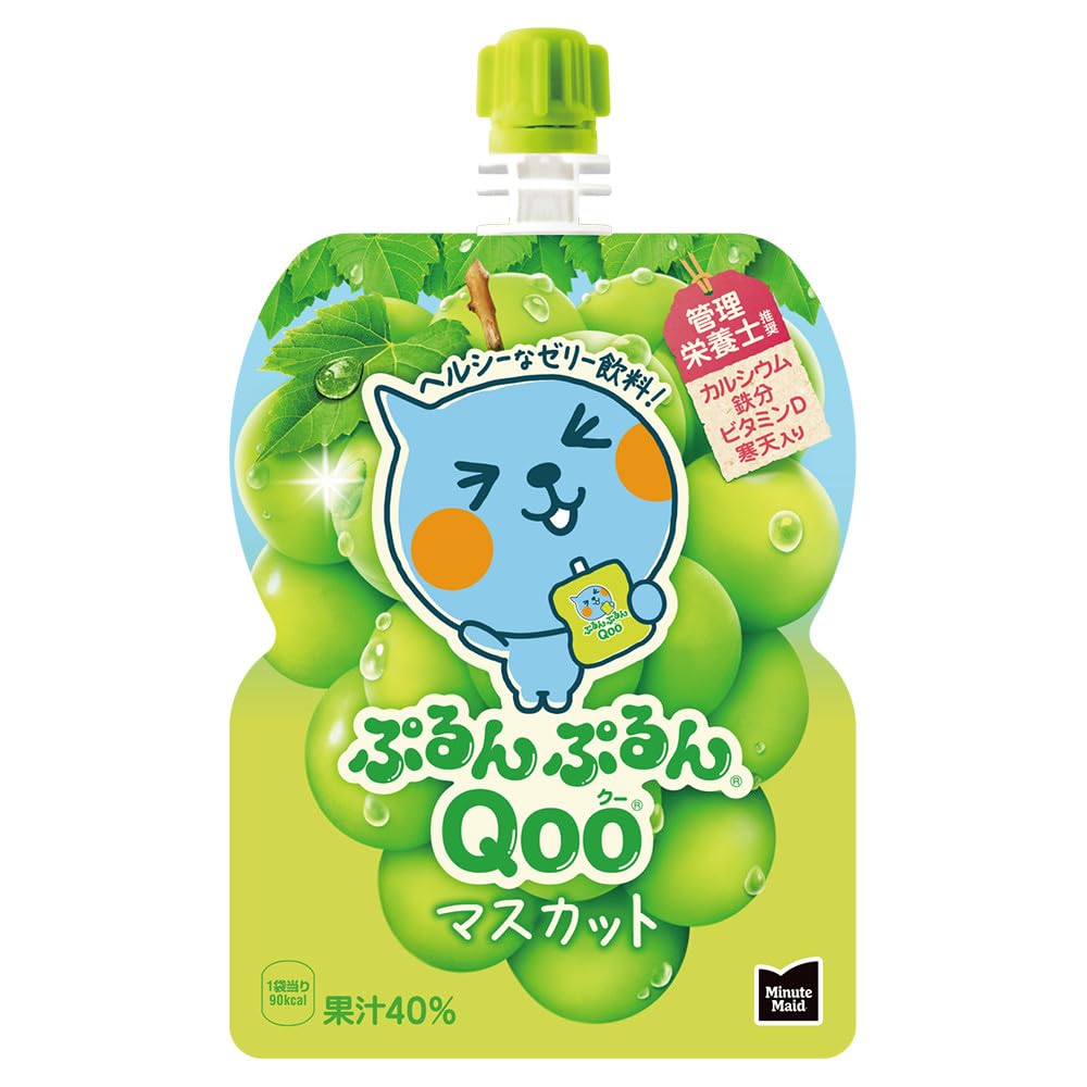 Amazon.co.jp: ミニッツメイドQoo ぷるんぷるんQoo マスカット 125g×6