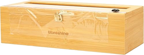 Libreshine Organizador de papel de aluminio y plástico extra grande de 18 pulgadas con cortador capacidad para rollos de película de 3000 pies o