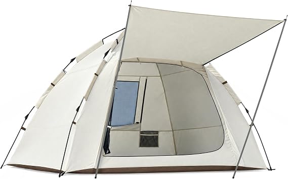 Naturehike Ango S Instant Camping Tent for 2-3 Person, Automatic Easy Setup Tents, Waterproof Family Camping Tent with Ventilation Windows, Portable 3 Season Tents for Hiking, Travel, Outdoor