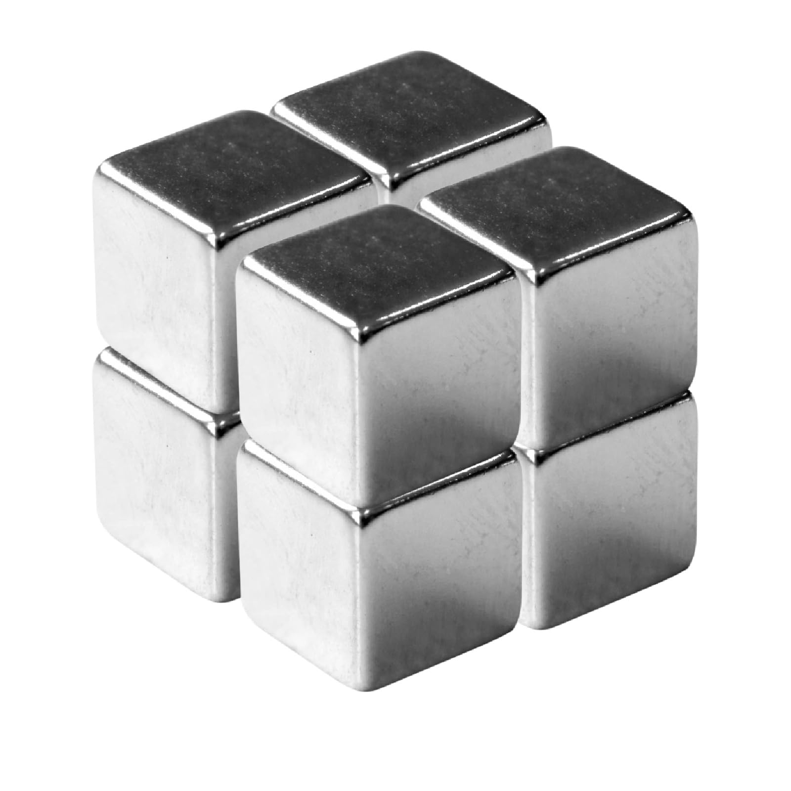 Floordirekt Dice 8 Pack Extra Strong Neodymium Magnets For Magnetic Board, Whiteboard, Glass Board, Mini Fridge Magnets With Strong Adhesion 10X10x10mm Cube Shape
