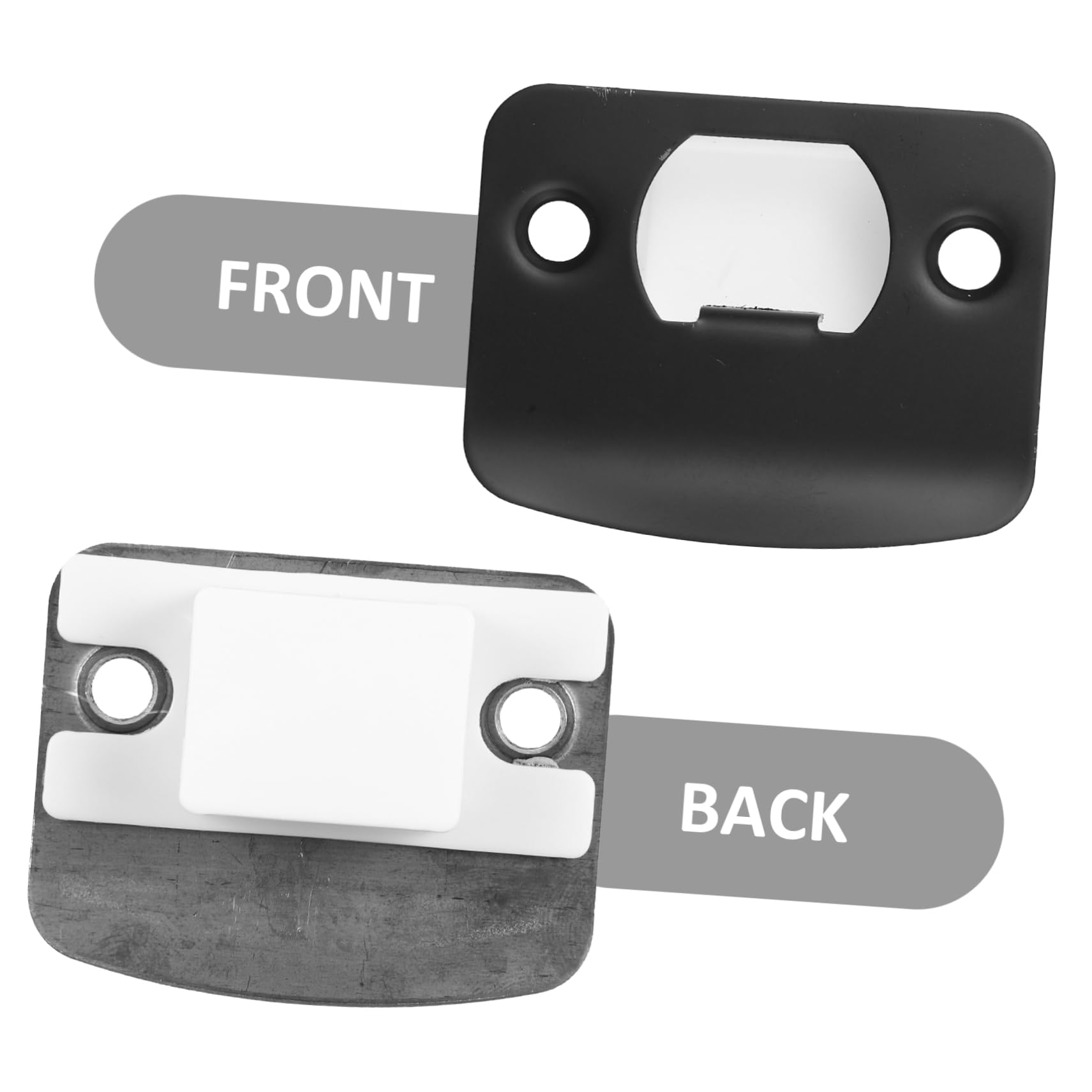 UKCOCO 16pièces Plaque De Gâche Pour Verrouillage De Porte Kit Installation De Pêne Et Renforcement De Porte Couverture De Trou De Serrure Compatible Pour Maison Et Bureau
