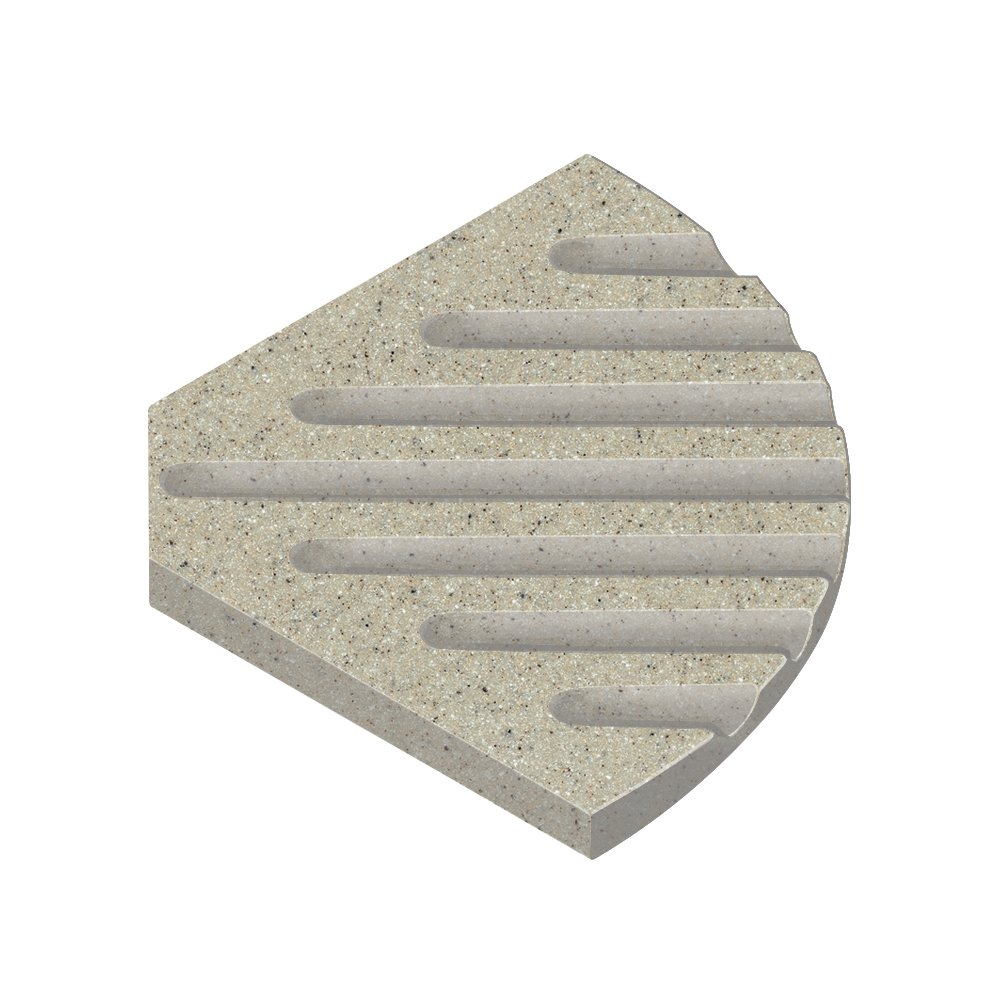 Transolid SOAPDISH03-A3 Decor 5-1/2-Inch Corner Soap Dish, Peppered Sage