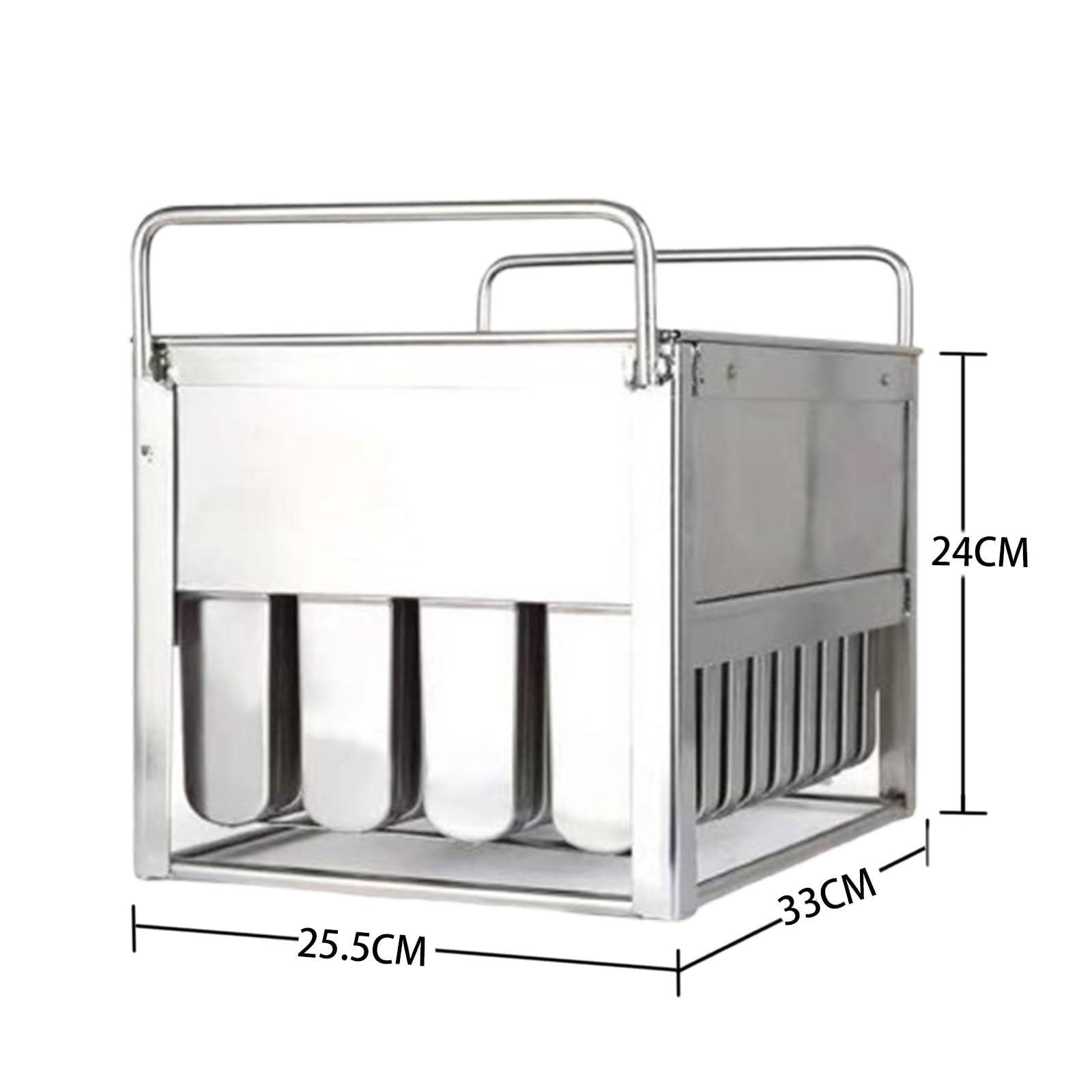 Máquina para hacer paletas de hielo con moldes de acero inoxidable para golosinas congeladas caseras, fabricación profesional de postres
