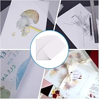 OSDUE Pauszpapír A4 - 100 lapos, 53g/m², Nyomtatható, Átlátszó Rajzpapír Vázlatokhoz, DIY Kézműveskedéshez, Lámpásokhoz, Csomagoláshoz 7