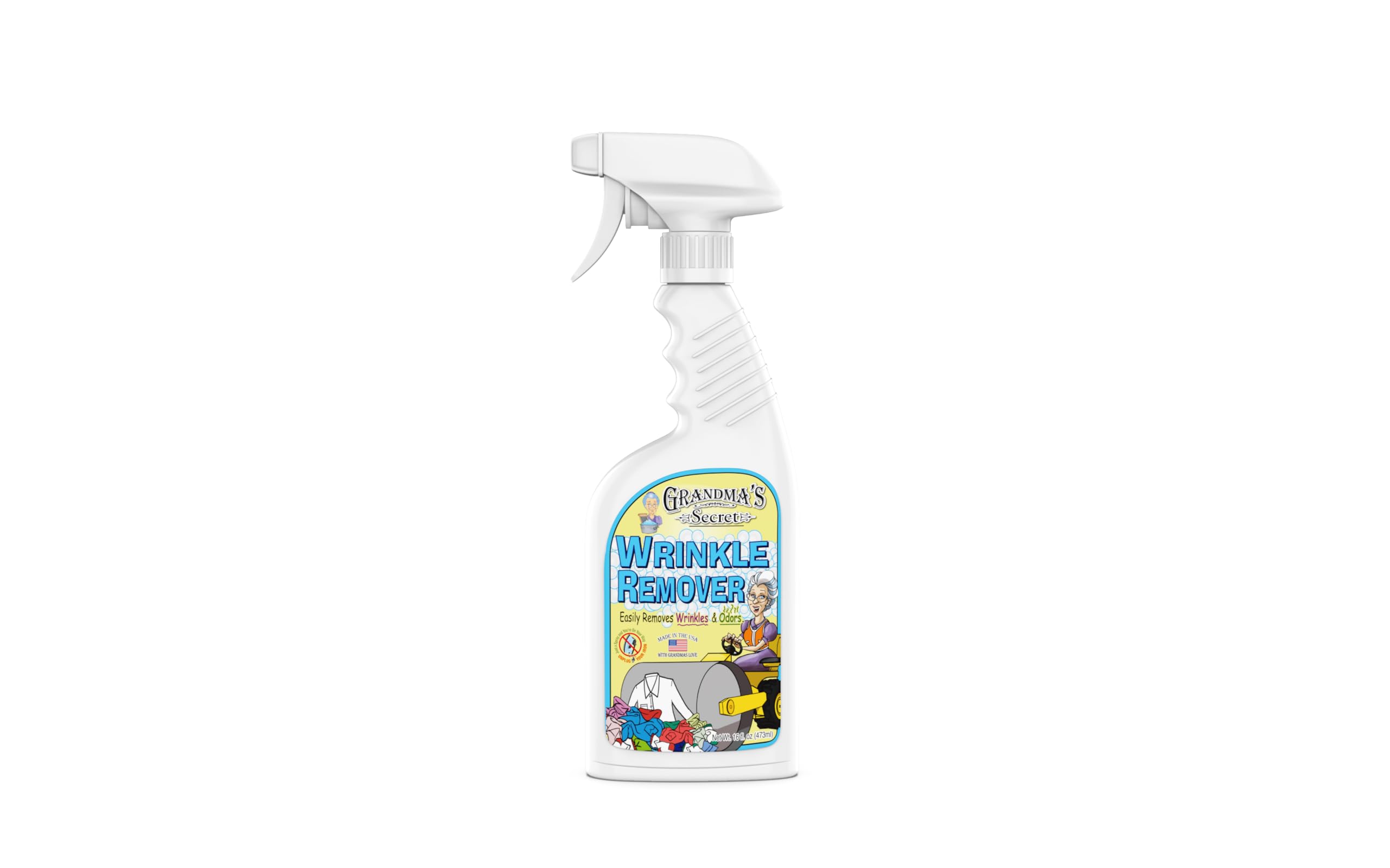 Grandma's Secret Wrinkle Remover Spray - Easily Removes Wrinkles &amp; Odors - Wrinkle Release, Fabric Refresher Spray, Chlorine, Bleach and Toxin-Free - 16 Ounce