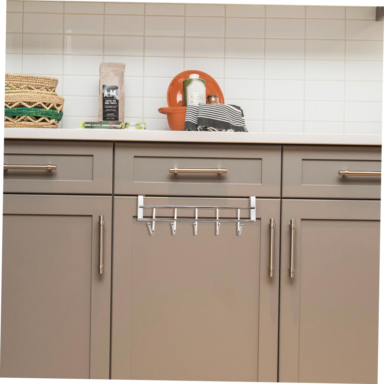 VILLFUL Stainless Steel Hanging Hooks Coat Hooks for Back of Door Over The Door Coat Rack Cabinet Towel Hooks Wall Mounted Hooks Wall Mount Clothes Rack Entryway Bag Hanger Scarf Hangers