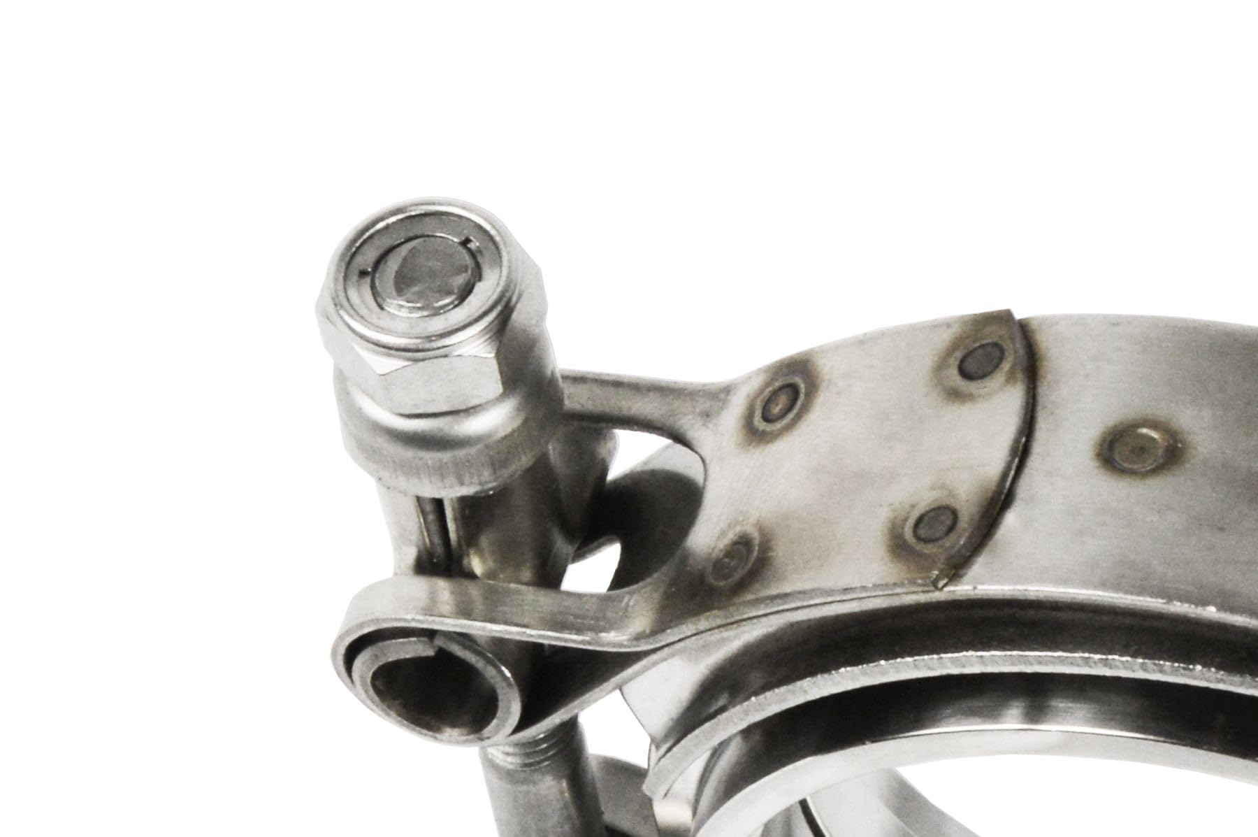 fmic.eu PERFORMANCE Collier V-Band échappement acier inoxydable, raccord tube d’échappement, bride V-Band, collier de serrage pour système d’échappement et turbo automobile 60MM (2,35 Zoll)