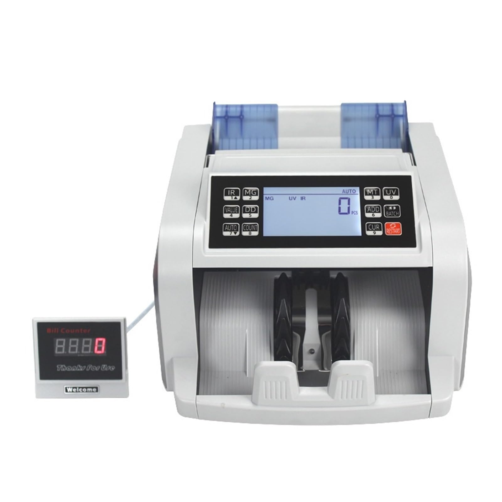 Leprem One Color 8850C Multi-Currency Money Counter With Lcd Display For Usd