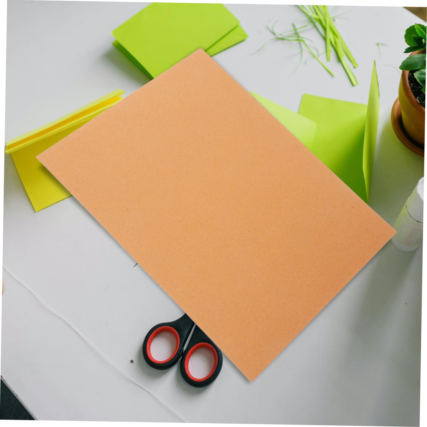 Papel de Origami A4 de Papel Kraft, 100 Hojas para Manualidades