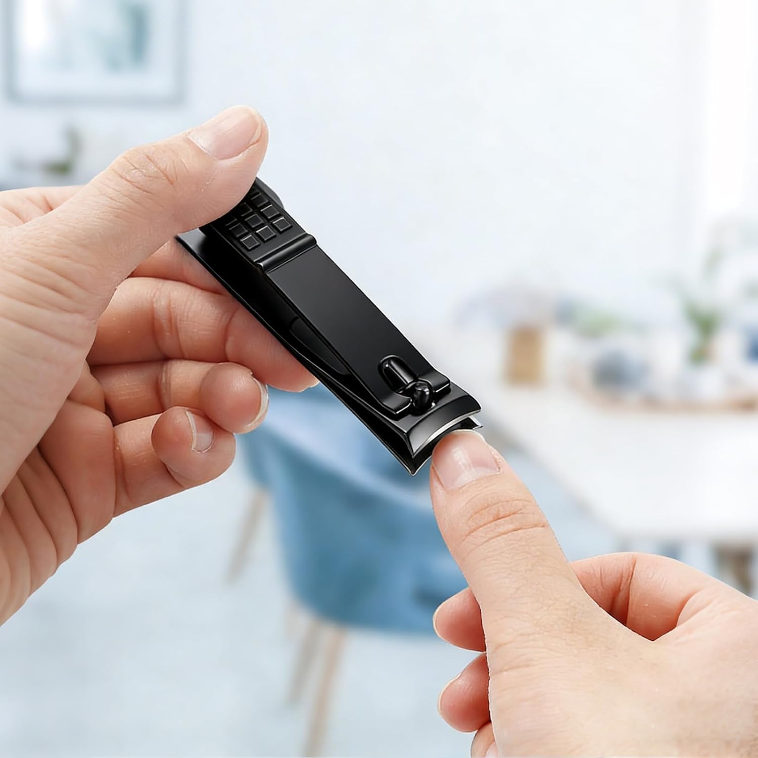 Nail Clippers Sharp Stainless Steel Fingernail and Toenail Clipper Nail Cutter with Nail File Portable Nail Care Tool