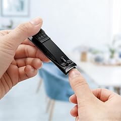 Nail Clippers Sharp Stainless Steel Fingernail and Toenail Clipper Nail Cutter with Nail File Portable Nail Care Tool
