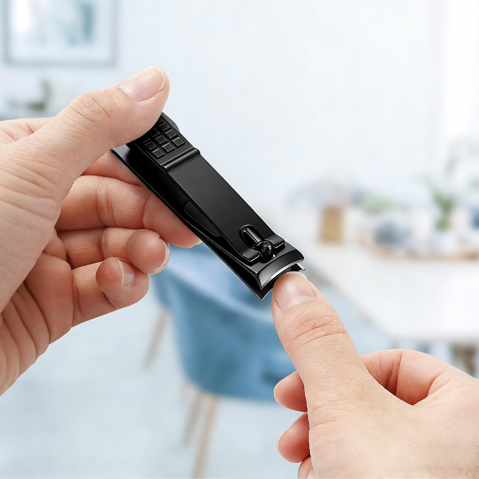 Nail Clippers Sharp Stainless Steel Fingernail and Toenail Clipper Nail Cutter with Nail File Portable Nail Care Tool